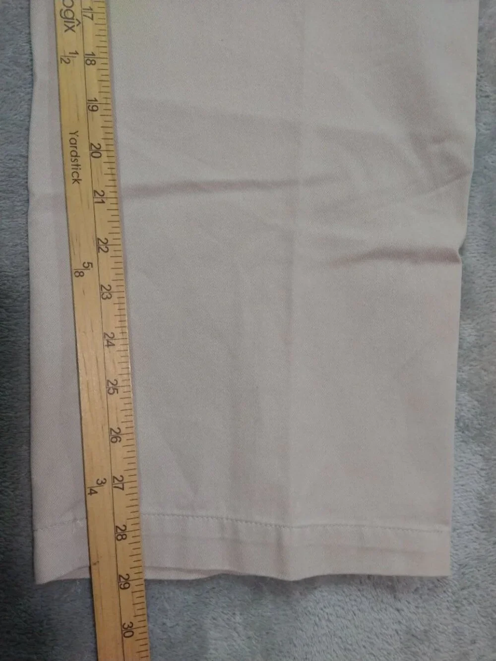 Haggar Pants Mens 36x29 Beige Khaki No Iron Classic Fit Flat Front Cotton